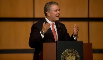 El Presidente de la República, Iván Duque.