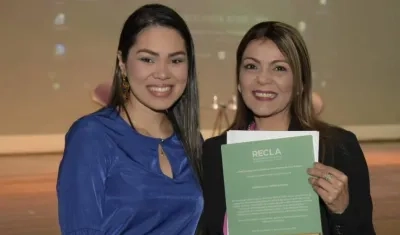 Melisa Taborda y Tatyana Bolívar, de Unisimón.