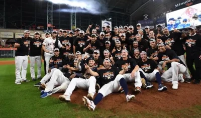 Celebración de los Astros de Houston.