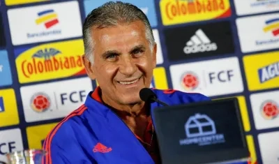 Carlos Queiroz, técnico portugués de la Selección Colombia. 