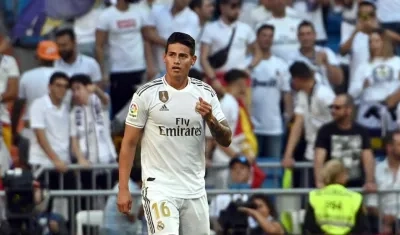 James Rodríguez, volante colombiano. 