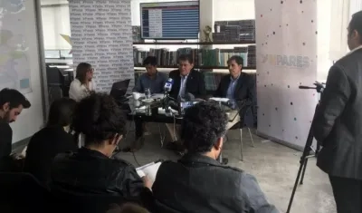Imagen de la rueda de prensa de la Fundación Pares.