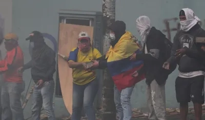 Imagen de las protestas.