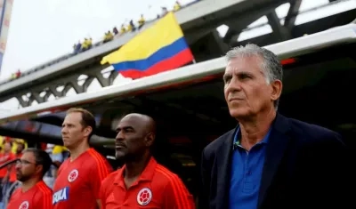 Carlos Queiroz, técnico portugués de la Selección Colombia. 