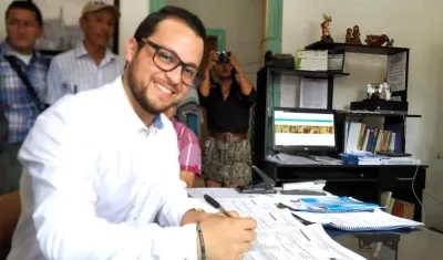 El cuestionado candidato Manuel Felipe Quintero Ceballos.