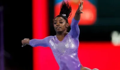 Simone Biles, gimnasta estadounidense. 
