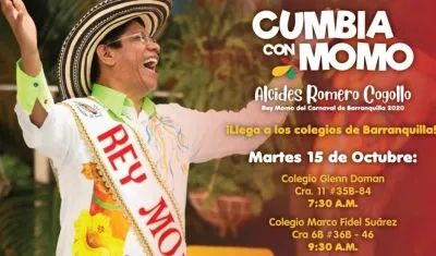 Alcides Romero, Rey Momo del Carnaval de Barranquilla 2020.