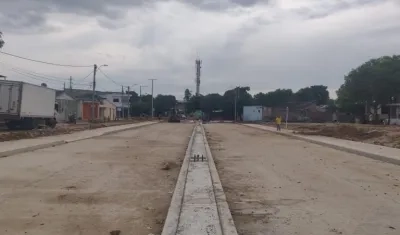 Así está la nueva vía.