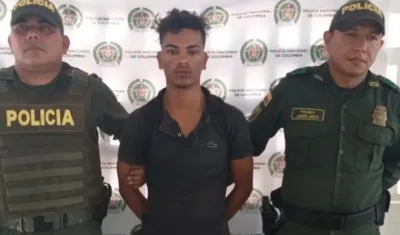 Jovanys Cardeño Gómez fue capturado por la Policía.