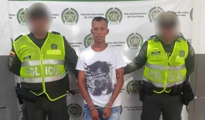 Danner Enrique Marriaga De las Aguas fue capturado en flagrancia por la Policía.