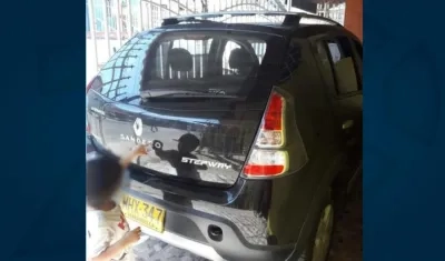 Esta es el vehículo que fue hurtado en la noche del lunes festivo.