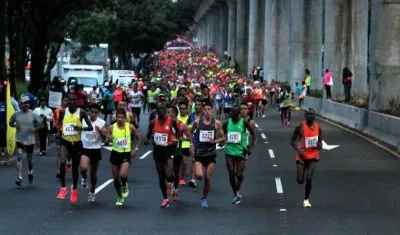 Maratón en Barranquilla. 