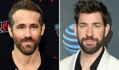Los actores Ryan Reynolds y John Krasinski.