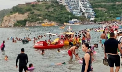 Las playas del Magdalena estuvieron visitadas durante la semana de receso escolar.
