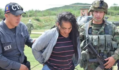  Liliana María Carvajal Pérez, alias ‘La Negra', presunta integrante del ELN.