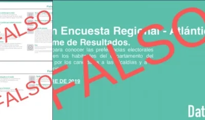 Datanálisis emitió un comunicado desmintiendo esta encuesta.