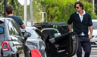 El tenista Feliciano López, este viernes a su llegada a un hotel de Mallorca.