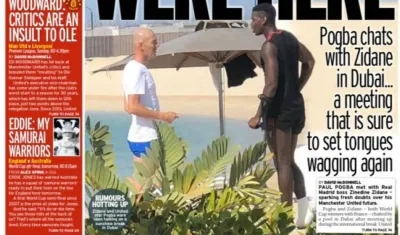 Portada que reveló el encuentro entre los dos franceses. 