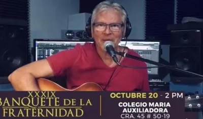 El cantautor mexicano Rafael Moreno, invitado al evento.