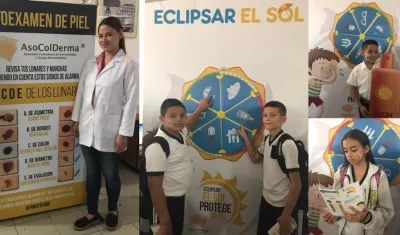 Los niños fueron beneficiados con la explicación que hizo una médica sobre la protección de la piel.