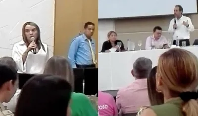 La Gerente de Coomeva en su intervención ante el Superintendente de Salud.