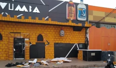 Así quedó la discoteca Lovumba.