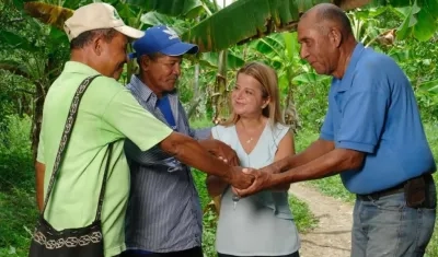 la candidata a la Gobernación del Atlántico Elsa Noguera