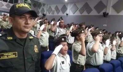 Estudiantes en la ceremonia.