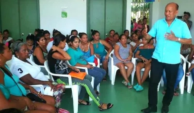 Hernando Manotas Manotas, en plena campaña.
