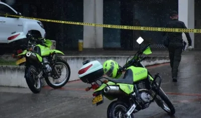 En este lugar quedó una de las víctimas.