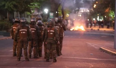 Imagen de las protestas en Chile.