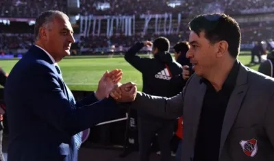 Gustavo Alfaro y Marcelo Gallardo.