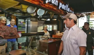 El Alcalde de Barranquilla, Alejandro Char.