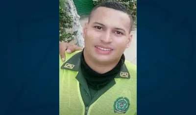 El patrullero Jader Hernán Hernández.