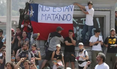 Imagen de las protestas.