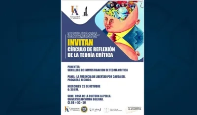 ‘La ausencia de libertad por causa del progreso técnico’, este miércoles.