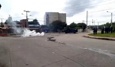 Enfrentamientos en Uniatlántico.