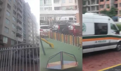 Personal de Policía Judicial en la inspección del cadáver.
