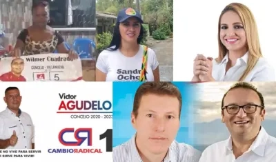 Los candidatos que fueron protagonistas de los hechos.