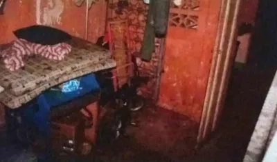 Lugar donde dormían las menores.