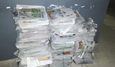 Pasquines decomisados por las autoridades.