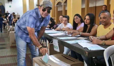 El Alcalde de Barranquilla, Alejandro Char,