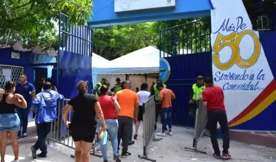 Presencia del electorado en los puestos de votación.