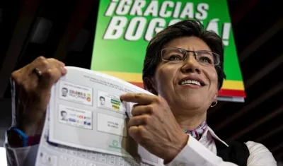 Claudia López es la nueva alcaldesa de Bogotá.