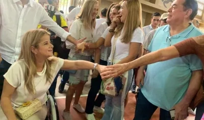 La candidata a la Gobernación, Elsa Noguera.