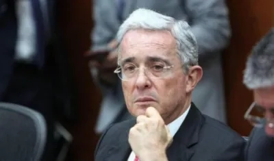 El senador Álvaro Uribe Vélez.
