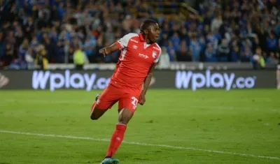 El delantero de Santa Fe, Maicol Balanta.