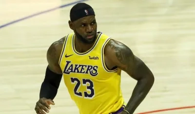 La estrella de Lakers, Lebron James.