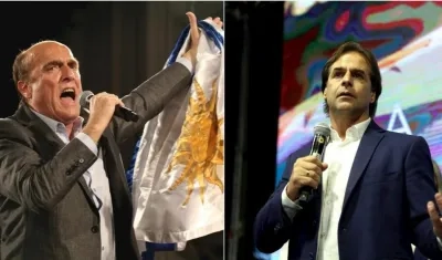 Daniel Martínez y Luis Lacalle Pou, a segunda vuelta.