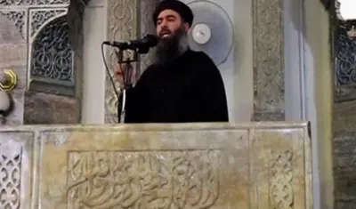 El portavoz del yihadista Estado Islámico (EI), Abu Hasan al Muhayir.